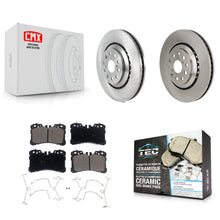 Charger l'image dans la galerie, Front Disc Brake Rotors And Ceramic Pads Kit For Lexus LS460 LS500 LS600h LS500h