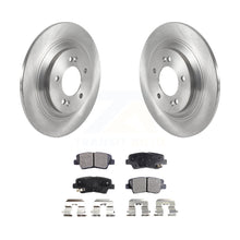 Charger l&#39;image dans la galerie, Rear Brake Rotors Ceramic Pad Kit For 17 Kia Cadenza With Electric Parking