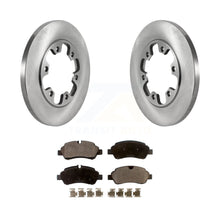 Charger l&#39;image dans la galerie, Rear Brake Rotor Ceramic Pad Kit For 15-19 Ford Transit-350 HD With 6 Lug Wheels