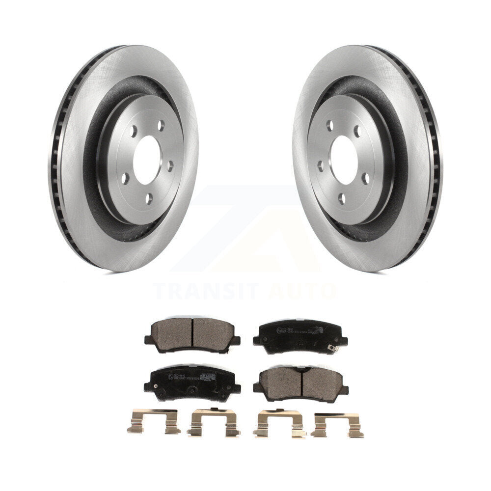 Rear Disc Brake Rotors And Ceramic Pads Kit For Ford Mustang