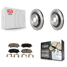 Charger l'image dans la galerie, Rear Disc Brake Rotors And Ceramic Pads Kit For Ford Mustang