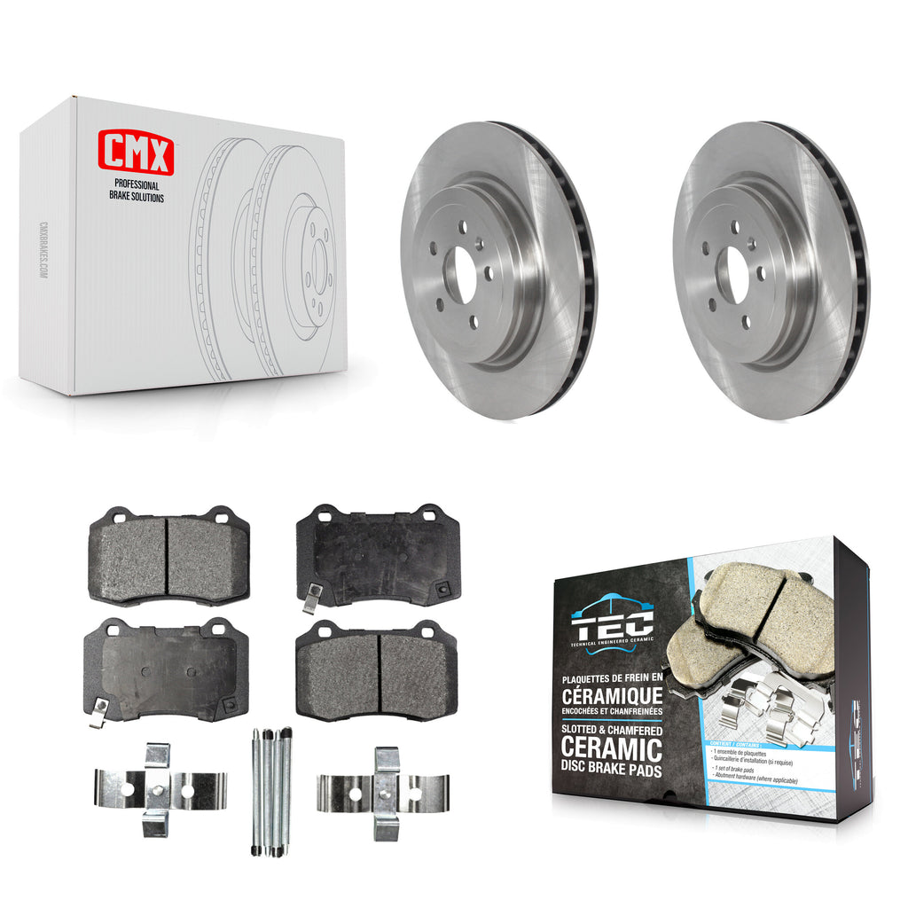 Rear Disc Brake Rotors And Ceramic Pads Kit For Tesla X S