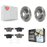 Rear Disc Brake Rotors And Ceramic Pads Kit For Volkswagen Jetta Taos