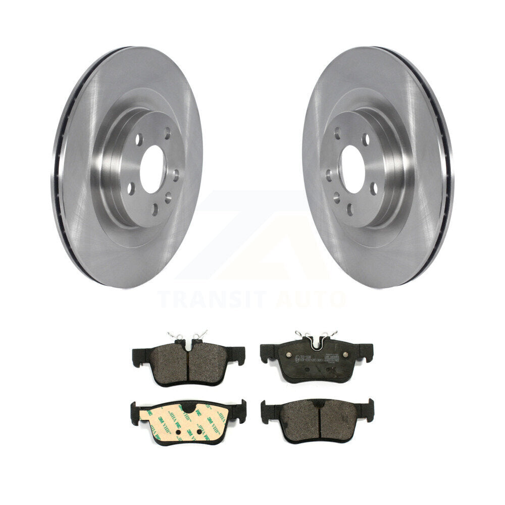 Rear Brake Rotors Ceramic Pad Kit For 18-19 Volvo XC60 With 320mm Diameter Rotor