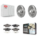 Rear Disc Brake Rotors And Ceramic Pads Kit For Mercedes-Benz CLS550 E550