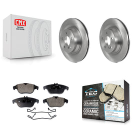 Rear Disc Brake Rotors And Ceramic Pads Kit For Mercedes-Benz E550