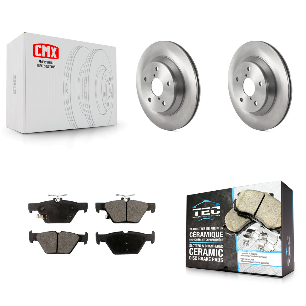 Rear Disc Brake Rotors And Ceramic Pads Kit For Subaru Forester