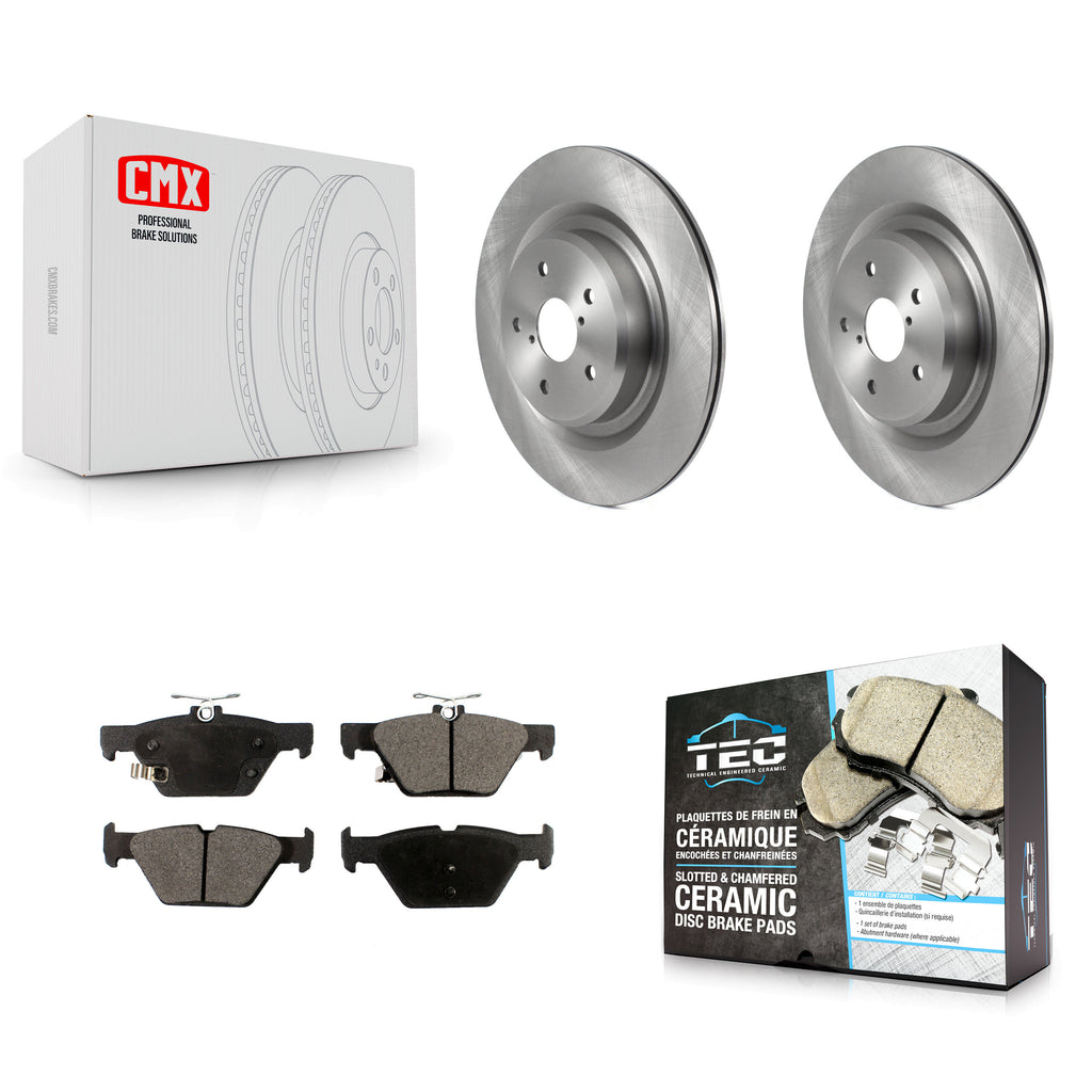 [Rear] 2019-2022 Subaru Ascent Premium OE Brake Rotors & Ceramic Pads Kit For Max Braking