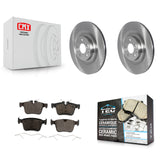 Rear Brake Rotors Ceramic Pad Kit For 16-19 Volvo XC90 With 340mm Diameter Rotor