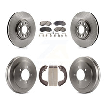 Load image into Gallery viewer, Front Rear Disc Brake Rotors Ceramic Pads And Drum Kit For Jeep Compass