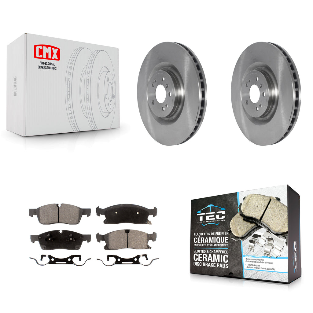 Front Brake Rotor And Ceramic Pad Kit For Mercedes-Benz ML350 GLS450 GL450 GL350