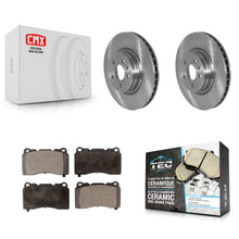 Charger l'image dans la galerie, Front Disc Brake Rotors And Ceramic Pads Kit For Tesla S X