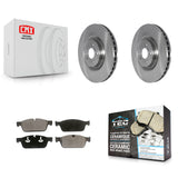 Front Disc Brake Rotors And Ceramic Pads Kit For Mercedes-Benz ML550 GLE550e