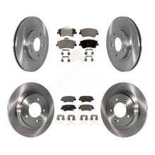 Charger l'image dans la galerie, Front Rear Disc Brake Rotors And Ceramic Pads Kit For Kia Niro Hyundai Ioniq