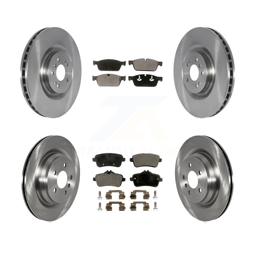 Front Rear Disc Brake Rotors And Ceramic Pads Kit For Mercedes-Benz GLE550e