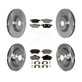 Front Rear Disc Brake Rotors And Ceramic Pads Kit For Mercedes-Benz GLE550e