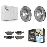 Rear Disc Brake Rotors And Ceramic Pads Kit For 2013 BMW 328i xDrive 3.0L