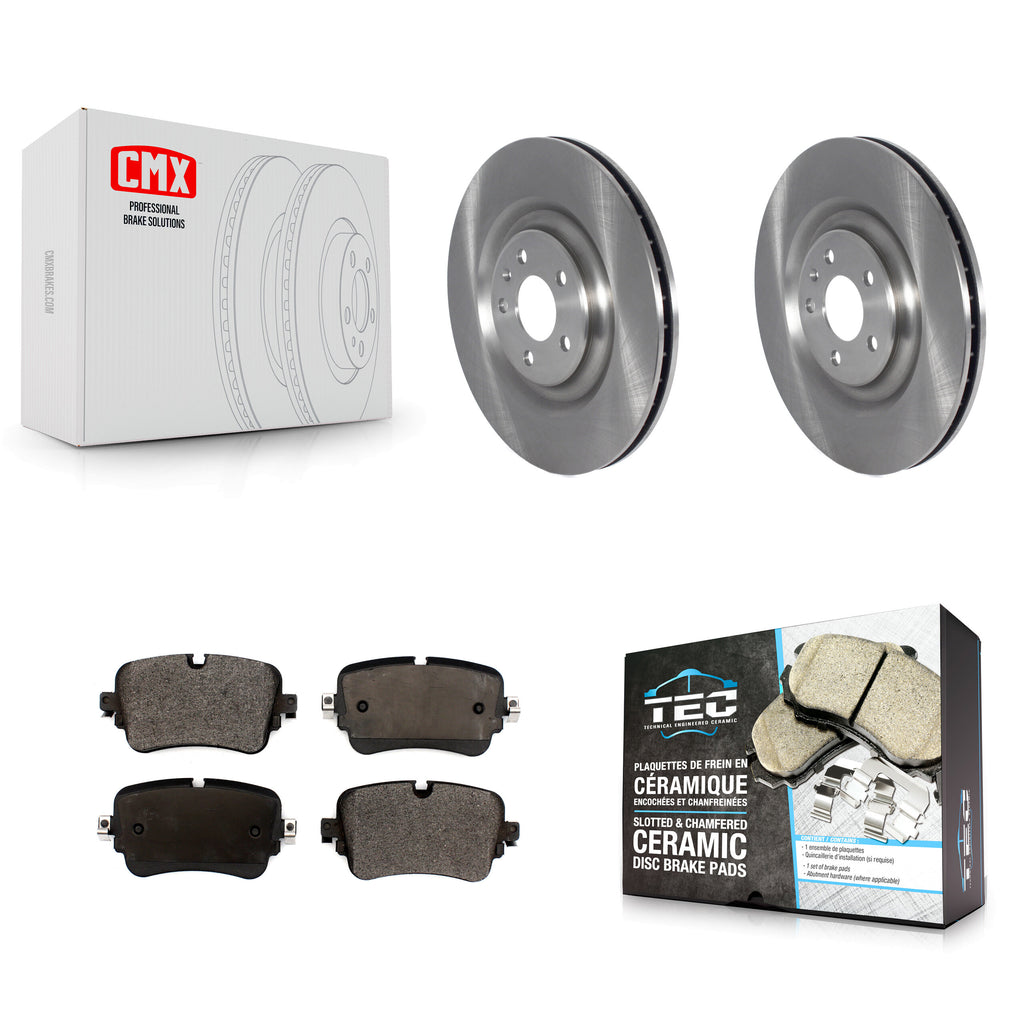 Rear Brake Rotors Ceramic Pad Kit For Audi Q7 Q8 With 375mm Diameter Front Rotor