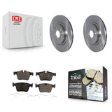 Rear Brake Rotors Ceramic Pad Kit For Land Rover Jaguar F-Pace Range Velar Sport