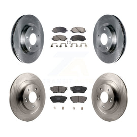 Front Rear Disc Brake Rotors And Ceramic Pads Kit For Mitsubishi Outlander