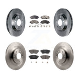 Front Rear Disc Brake Rotors And Ceramic Pads Kit For Mitsubishi Outlander