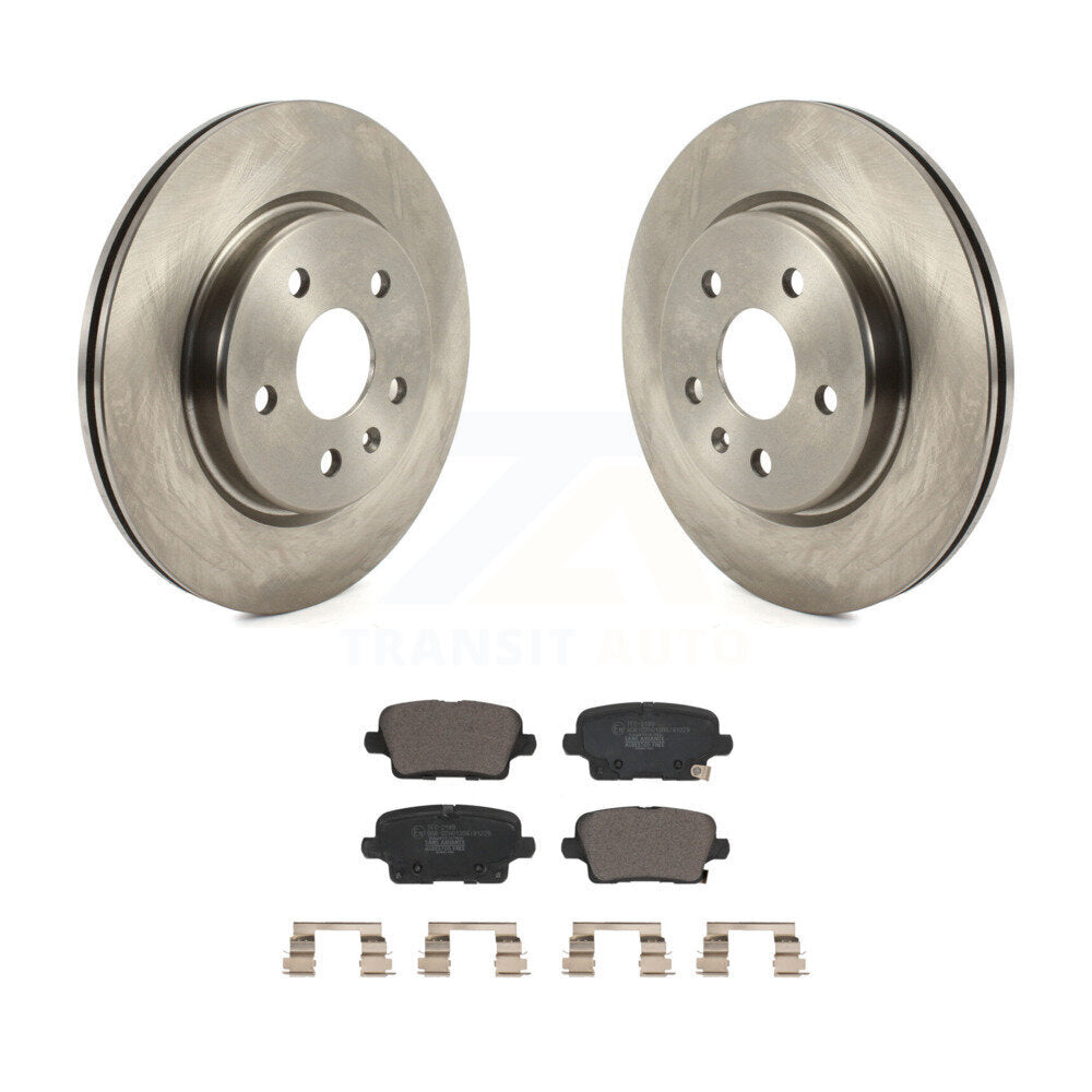 Rear Disc Brake Rotors And Ceramic Pads Kit For Cadillac XT4 Buick Envision