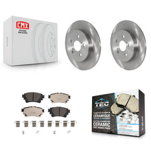 Charger l'image dans la galerie, Rear Brake Rotors Ceramic Pad Kit For Toyota Corolla With Electric Parking