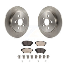 Charger l&#39;image dans la galerie, Rear Brake Rotors Ceramic Pad Kit For Toyota Corolla With Electric Parking