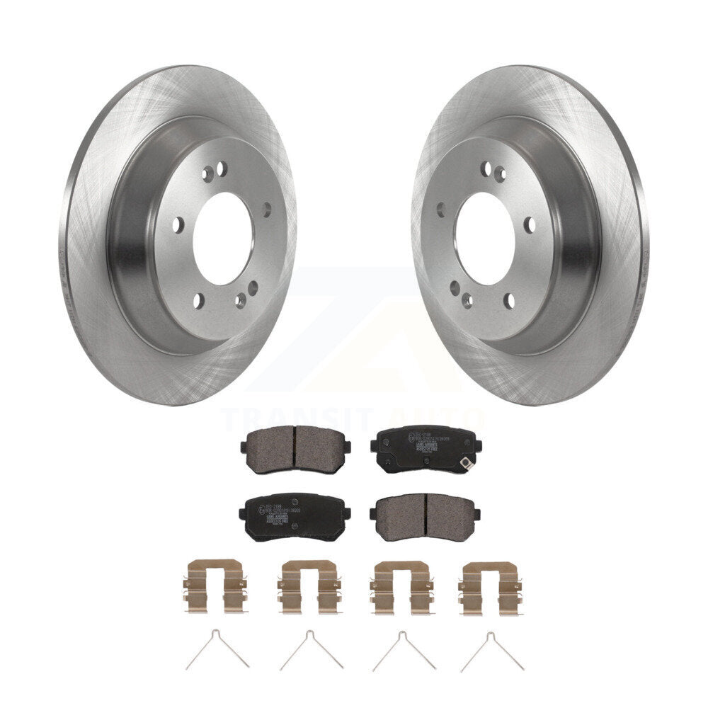 Rear Disc Brake Rotors And Ceramic Pads Kit For Hyundai Kona