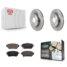 Charger l'image dans la galerie, Rear Disc Brake Rotors And Ceramic Pads Kit For Nissan Rogue Sport LEAF Qashqai