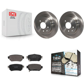 [Rear] 2019 Nissan Rogue Sport S Premium OE Brake Rotors & Ceramic Pads Kit For Max Braking