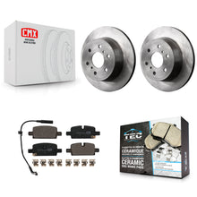 Charger l'image dans la galerie, Rear Brake Rotor &amp; Ceramic Pad Kit For GMC Sierra 1500 With Manual Parking