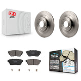 Rear Brake Rotor And Ceramic Pad Kit For Mitsubishi Outlander Eclipse Cross PHEV