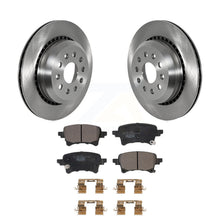 Charger l&#39;image dans la galerie, Rear Disc Brake Rotors And Ceramic Pads Kit For Jeep Gladiator Wrangler