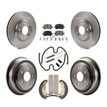 Load image into Gallery viewer, Front Rear Disc Brake Rotors Ceramic Pad And Drum Kit (7Pc) For Chevrolet Malibu