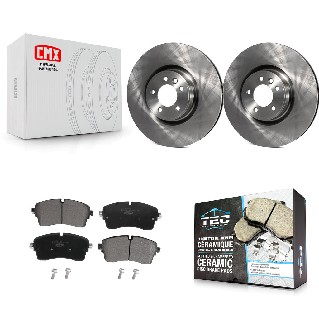 [Front] 2022 Land Rover Defender 110 90 2.0L Premium OE Brake Rotors & Ceramic Pads Kit For Max Braking