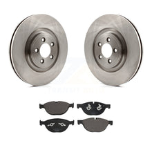 Charger l&#39;image dans la galerie, Front Disc Brake Rotors And Ceramic Pads Kit For Jaguar XF XJ