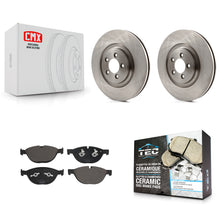 Charger l'image dans la galerie, Front Disc Brake Rotors And Ceramic Pads Kit For Jaguar XF XJ