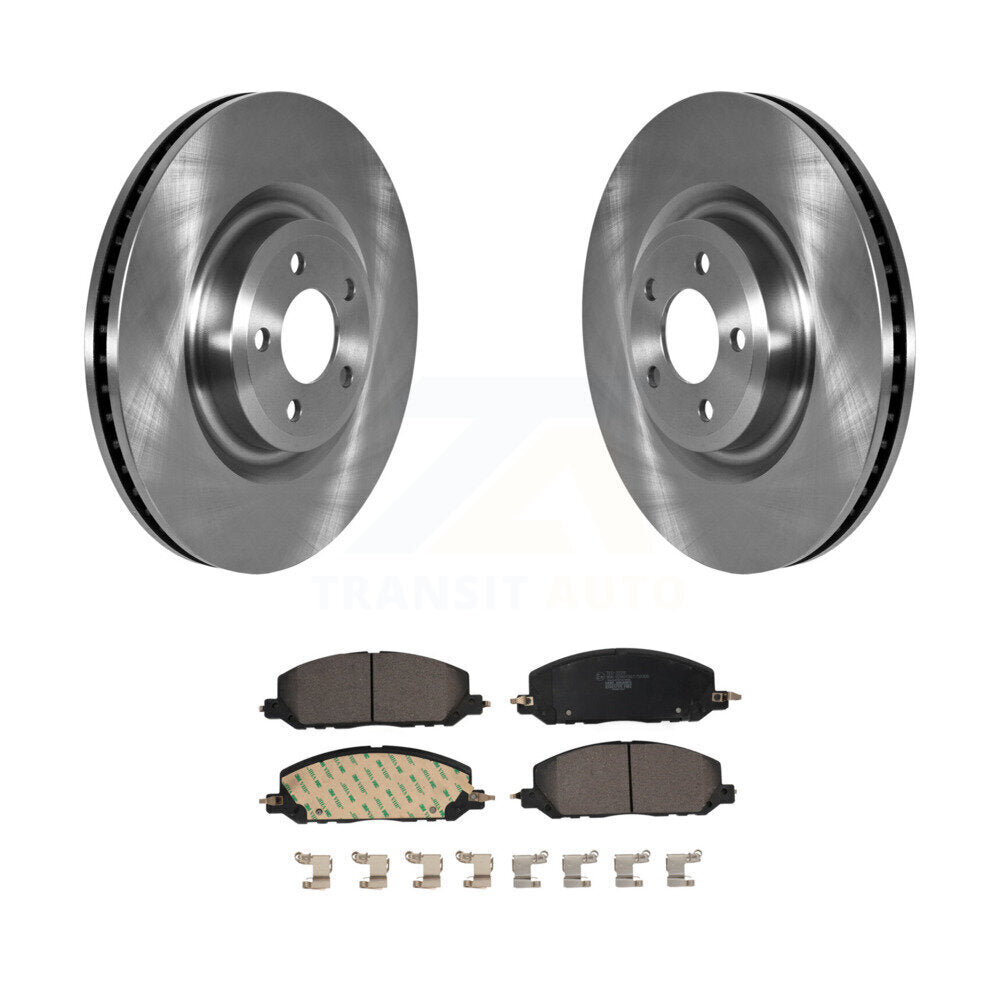 Front Disc Brake Rotors Ceramic Pad Kit For Ford Explorer Lincoln Aviator Police