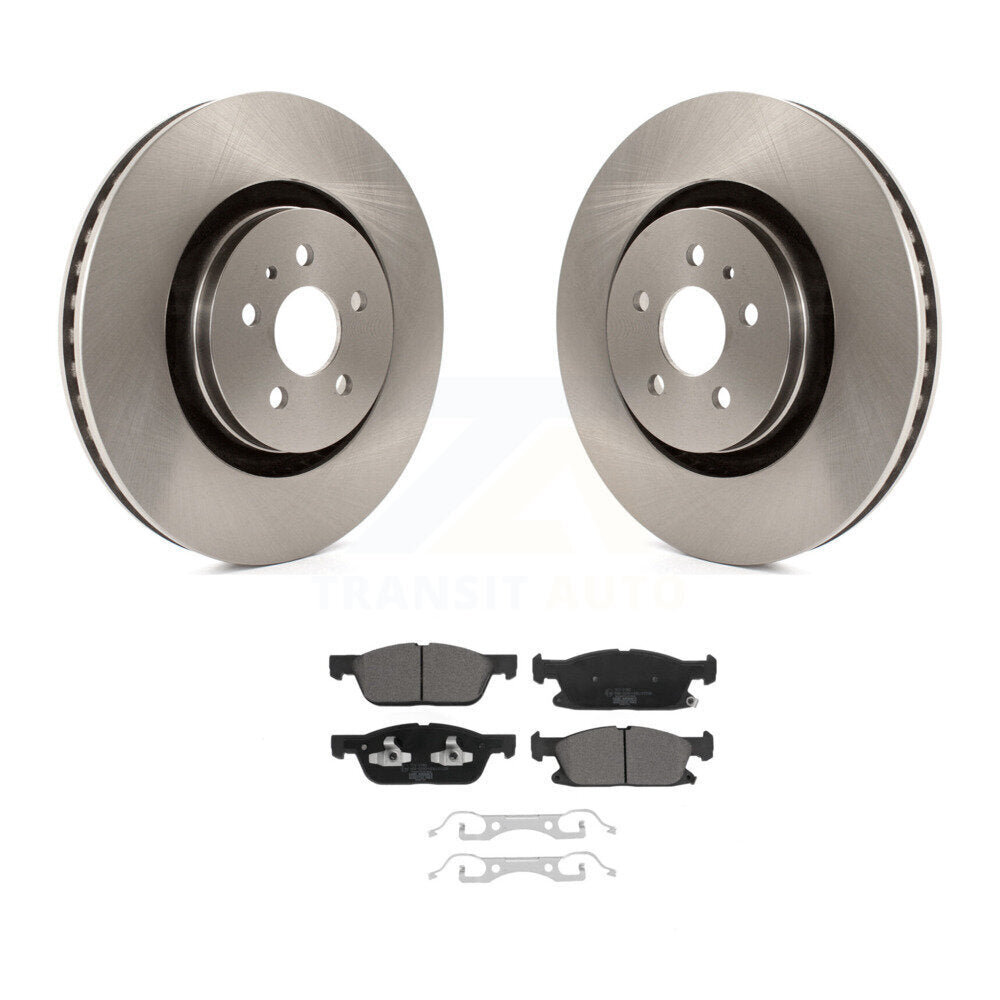 Front Disc Brake Rotors And Ceramic Pads Kit For Ford Edge Lincoln Nautilus