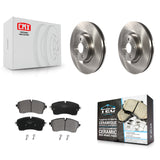 [Front] 2018 Jaguar E-Pace S/SE Premium OE Brake Rotors & Ceramic Pads Kit For Max Braking