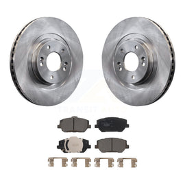 [Front] 2019-2020 Hyundai Santa Fe Premium OE Brake Rotors & Ceramic Pads Kit For Max Braking
