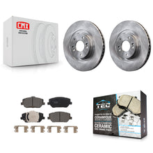 Charger l'image dans la galerie, [Front] 2019-2020 Hyundai Santa Fe Premium OE Brake Rotors &amp; Ceramic Pads Kit For Max Braking