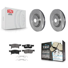 [Front] 2019-2022 Subaru Ascent Premium OE Brake Rotors & Ceramic Pads Kit For Max Braking