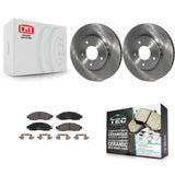 [Front] 2018-2022 Nissan LEAF Premium OE Brake Rotors & Ceramic Pads Kit For Max Braking