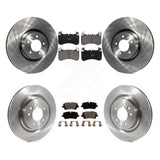 Front Rear Disc Brake Rotors And Ceramic Pads Kit For Land Rover Range