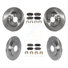 Front Rear Disc Brake Rotors And Ceramic Pad Kit For Kia Sportage Hyundai Tucson