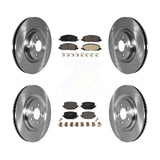Front Rear Brake Rotor & Ceramic Pad Kit For Lincoln Aviator Ford Police Utility