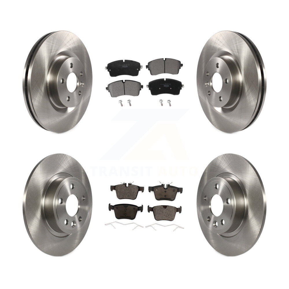 [Front+Rear] 2018 Jaguar E-Pace S/SE Premium OE Brake Rotors & Ceramic Pads Kit For Max Braking