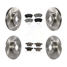 Charger l&#39;image dans la galerie, [Front+Rear] 2018 Jaguar E-Pace S/SE Premium OE Brake Rotors &amp; Ceramic Pads Kit For Max Braking